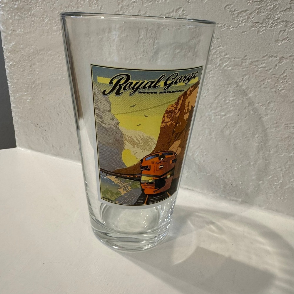 Royal‎ Gorge Route Railroad Scenic Train Glass Collectible Souvenir